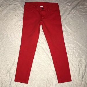 Kids red jeggings